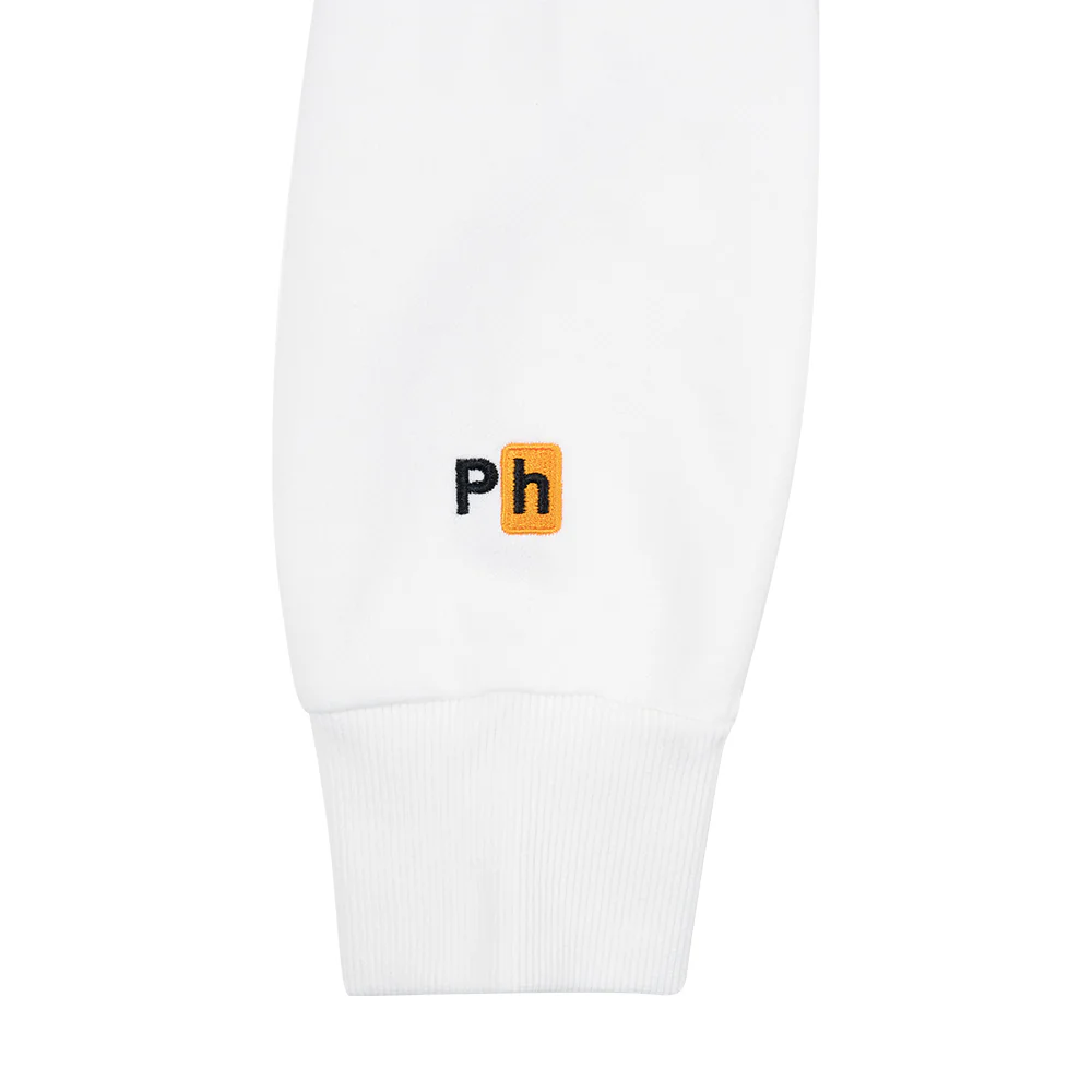 White Classic Logo Hoodie - Image 3